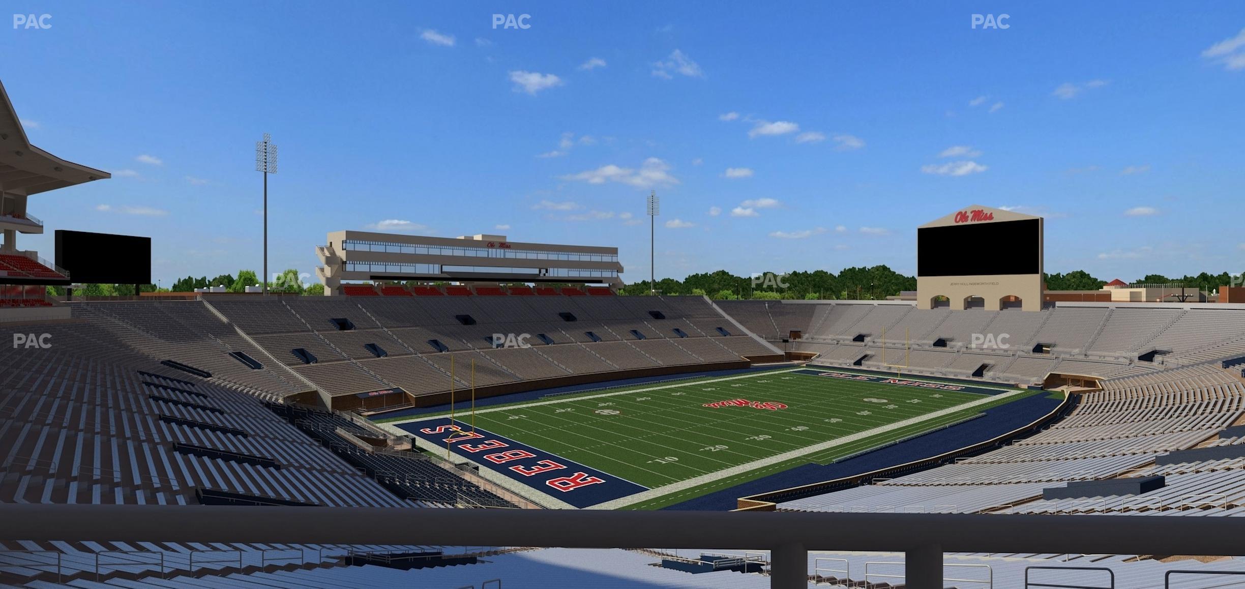 Seating view for Vaught Hemingway Stadium Section S 2