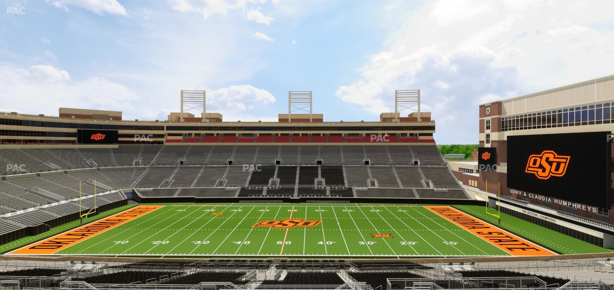 Seating view for Boone Pickens Stadium Section 206