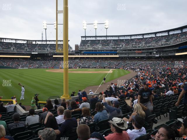 Seating view for Comerica Park Section 144