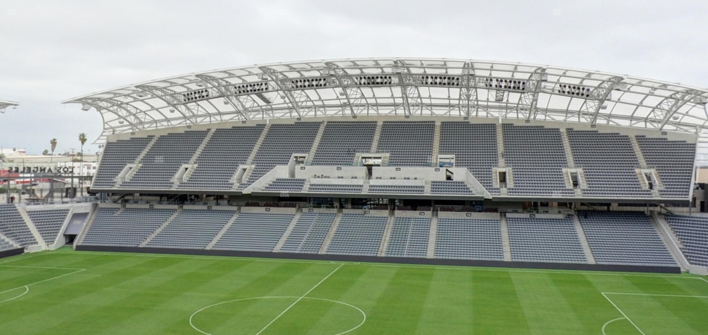 Seating view for BMO Stadium Section Founders Club A