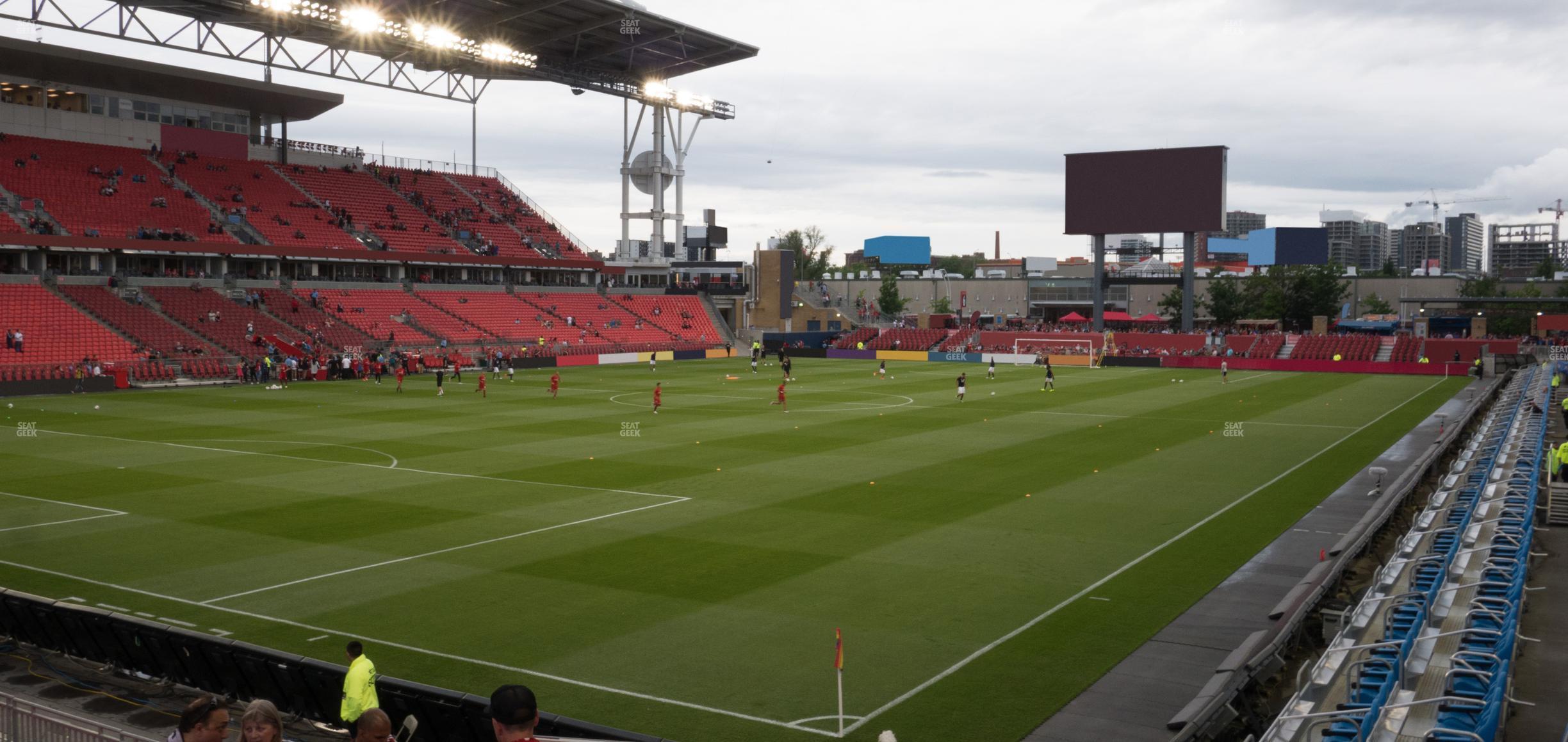 Seating view for BMO Field Section 112