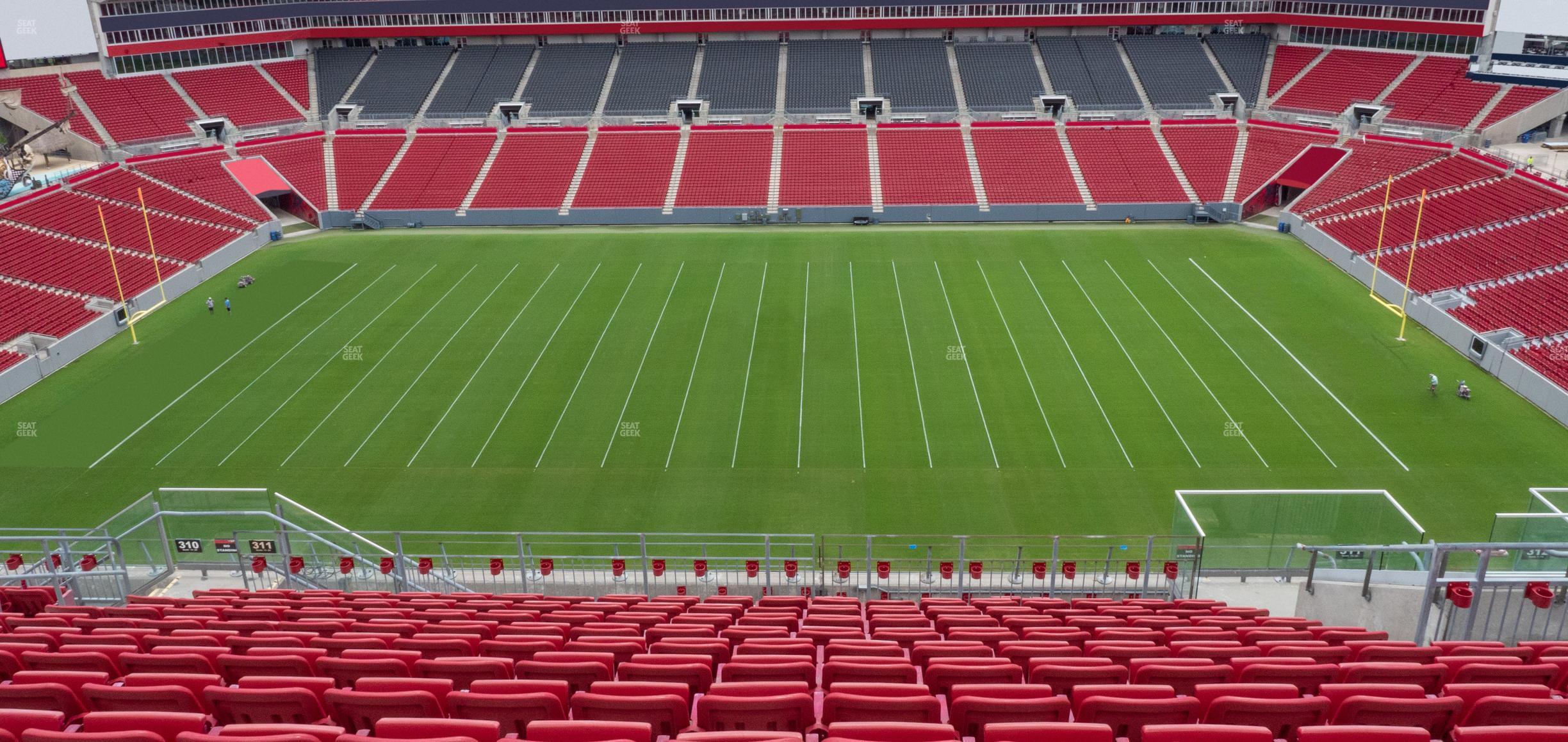 Seating view for Raymond James Stadium Section 311