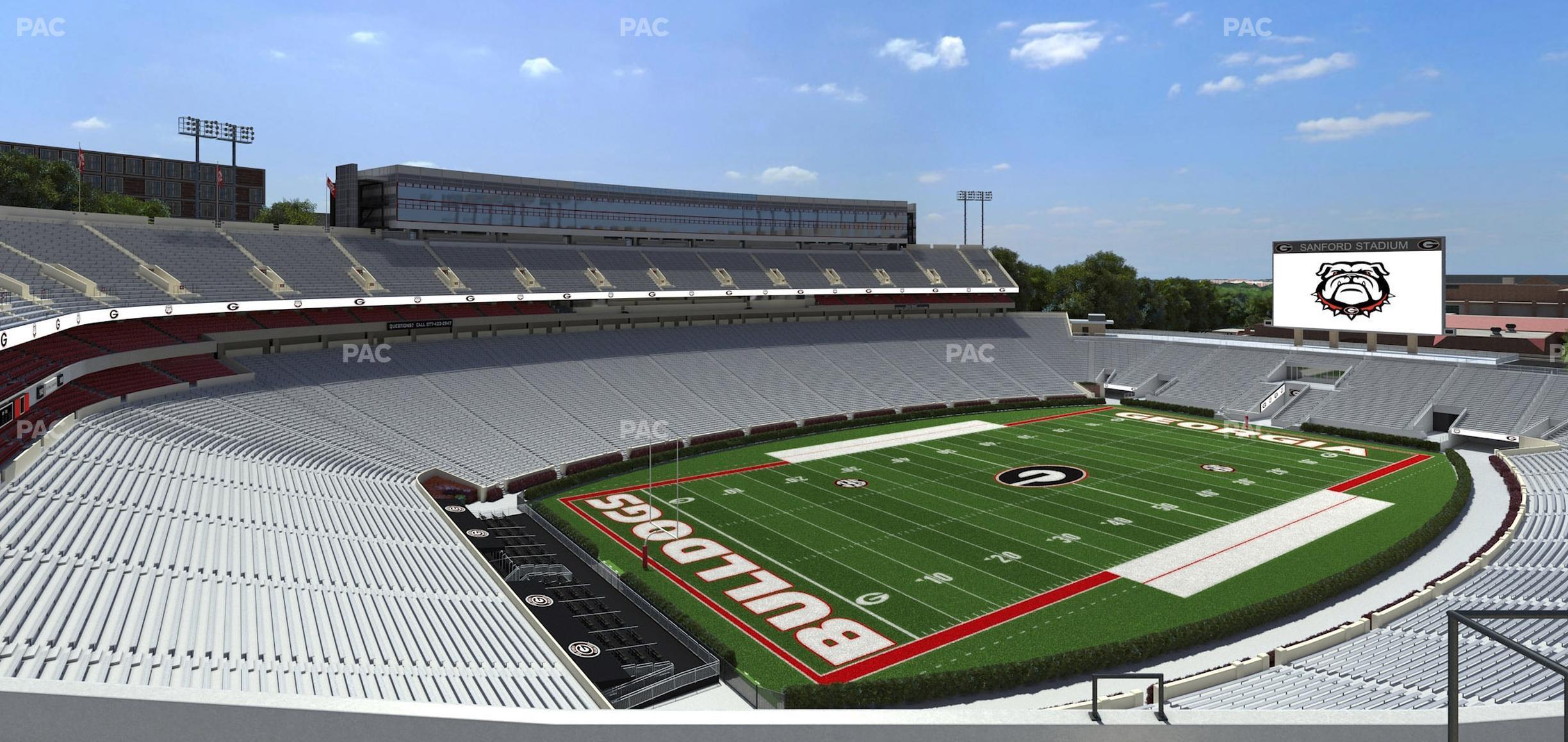 Seating view for Sanford Stadium Section 313